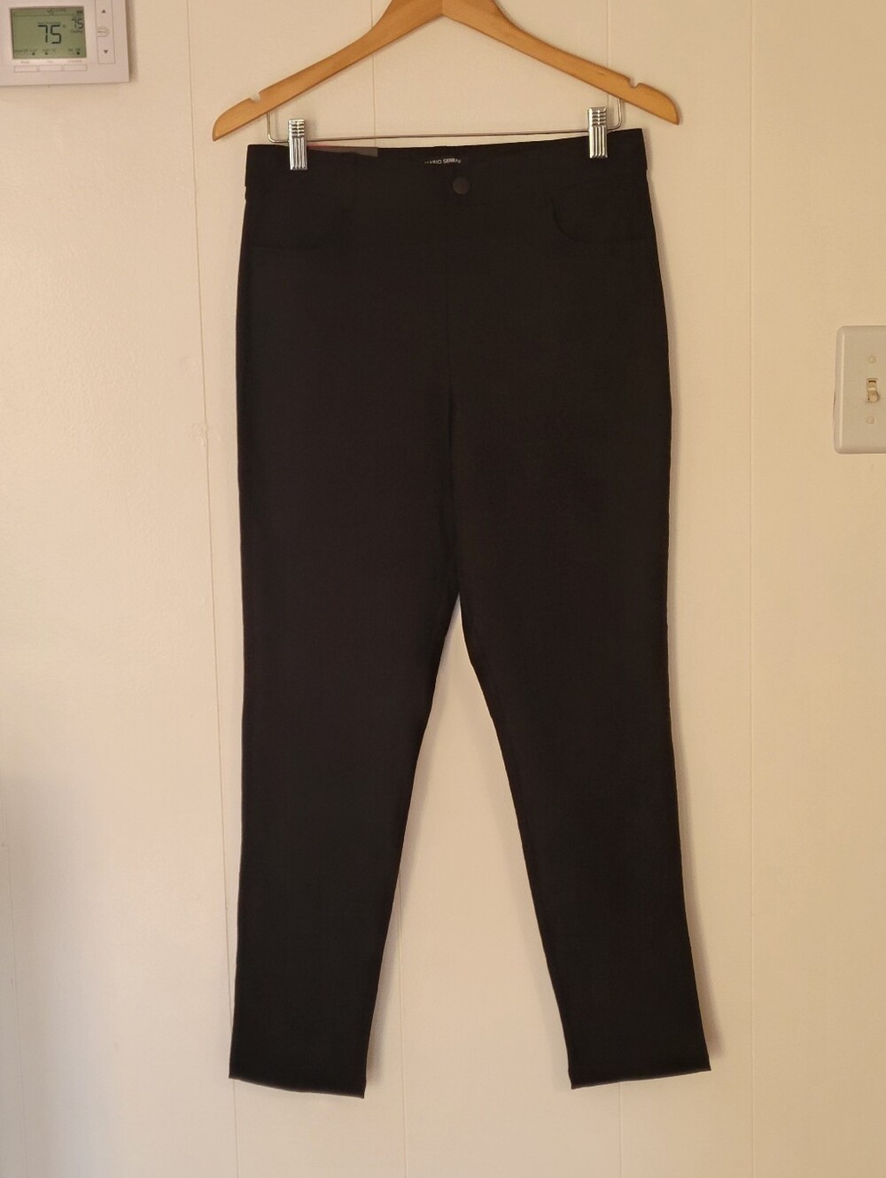Mario Serrani Italy Textured Pull On Pants